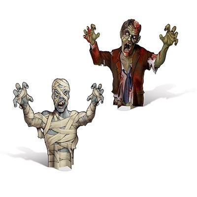 3-D Mummy & Zombie Centerpieces