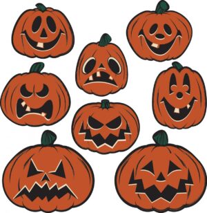 Vintage Halloween Pumpkin Cutouts