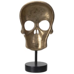 Gold Skull with Base