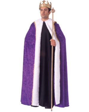 Adult King Queen Renaissance  Robe Purple