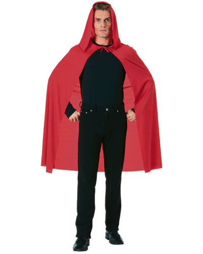 Red Hooded Cape Adult size