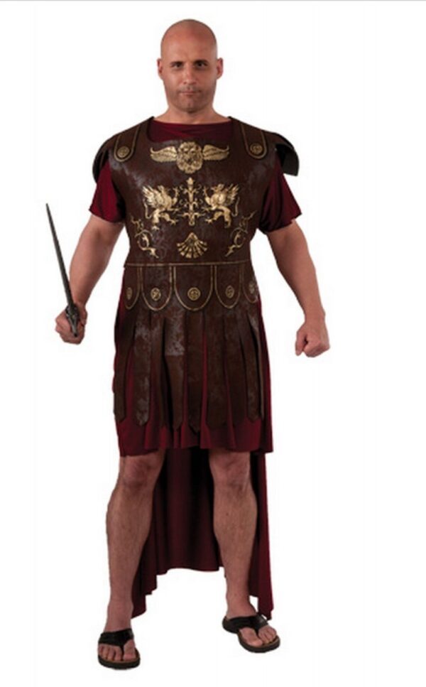 Roman Soldier Men's Plus Size Gladiator Costume