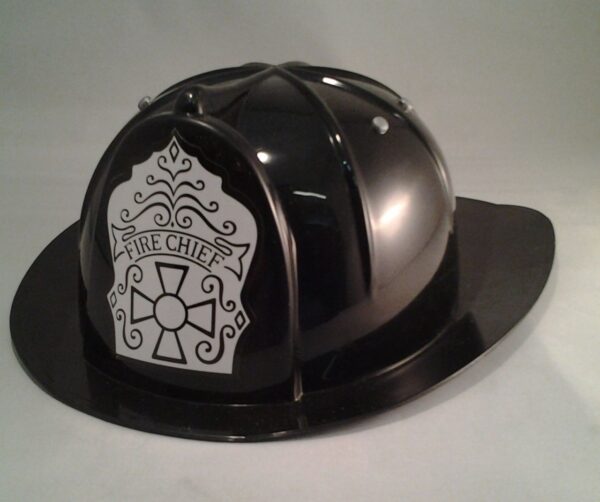 Black Deluxe Child Fireman Hat