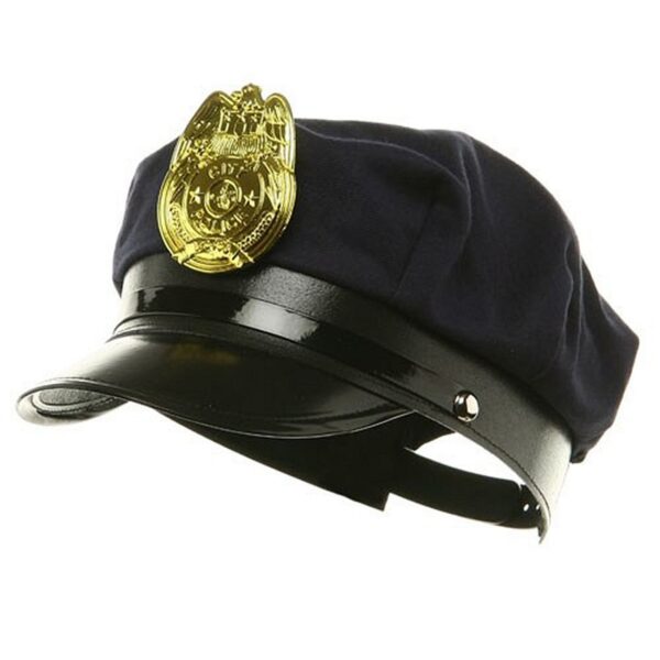 Police Hat - Black