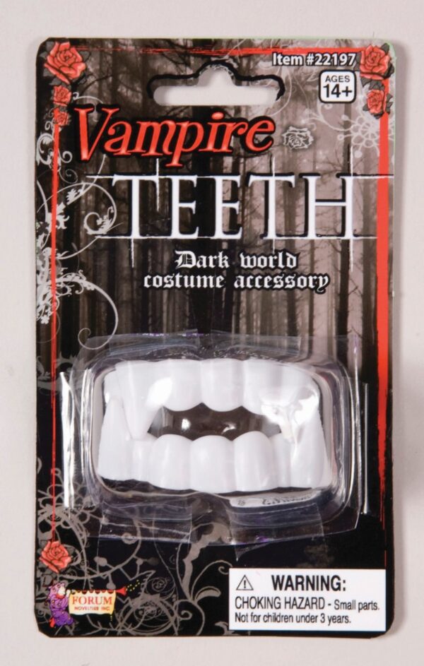 Plastic  Vampire Teeth Pack of 12