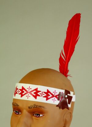 Native American Headband with Feather