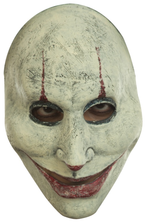 Murder Clown Front Face Adult Latex Mask