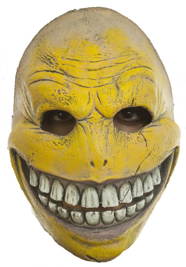Smiley Face Front Face Adult Latex Mask