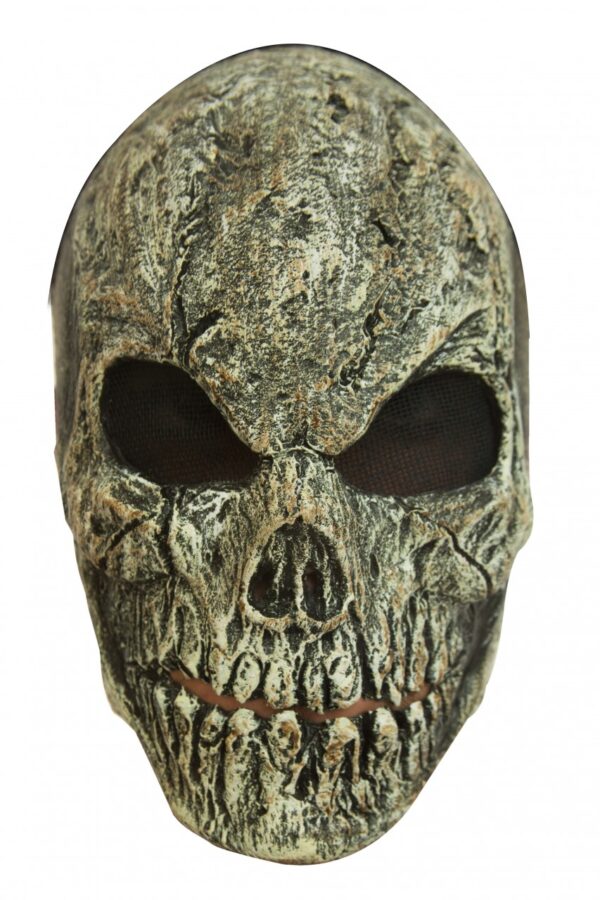 Old Skull Front Face Latex Mask