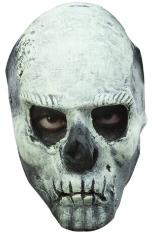 Glow in the Dark Skull Front Face Adult Latex Mask