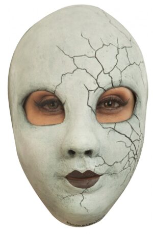 Creepy Doll Face Front Face Latex Mask