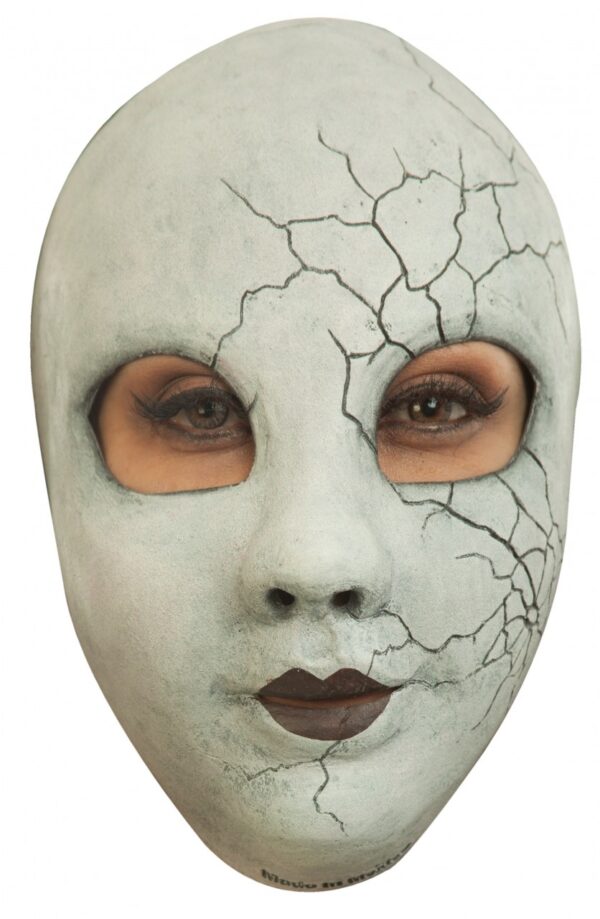 Creepy Doll Face Front Face Latex Mask