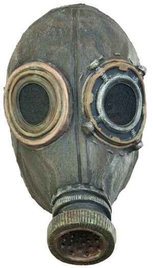 Wasted Gas Mask Front Face Adult Latex Mask
