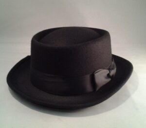 Deluxe Black Pork Pie Hat