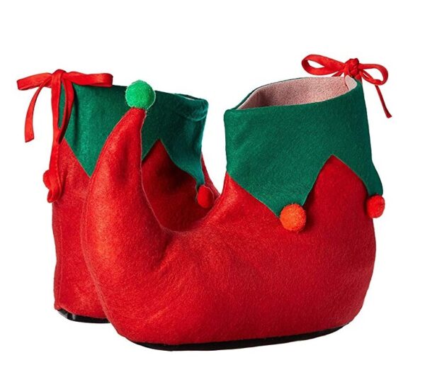Red & Green Adult Elf Shoes
