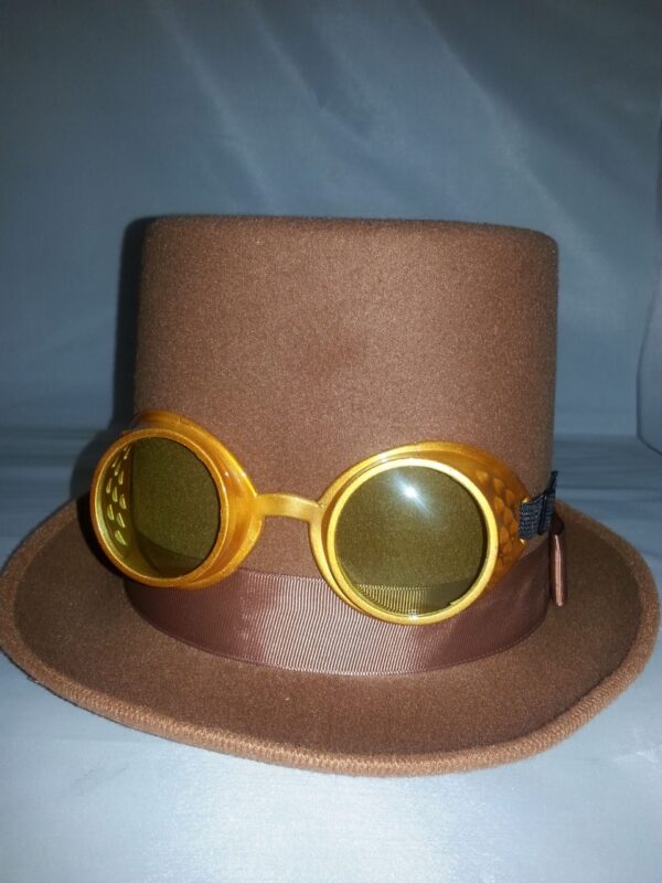 Steampunk Brown Top Hat