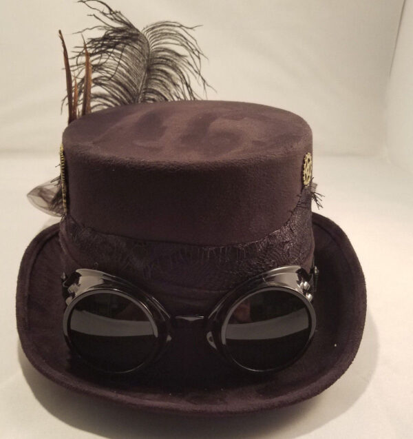 Deluxe Black Steampunk Ladies Hat
