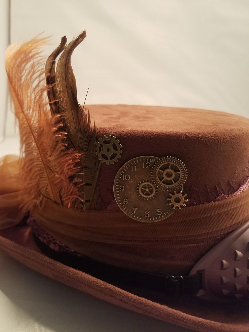 Deluxe Brown Steampunk Ladies Hat