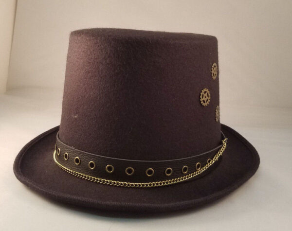 Men's Black Steampunk Top Hat