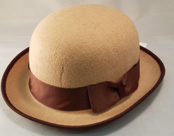 Tan Derby Bowler Hat