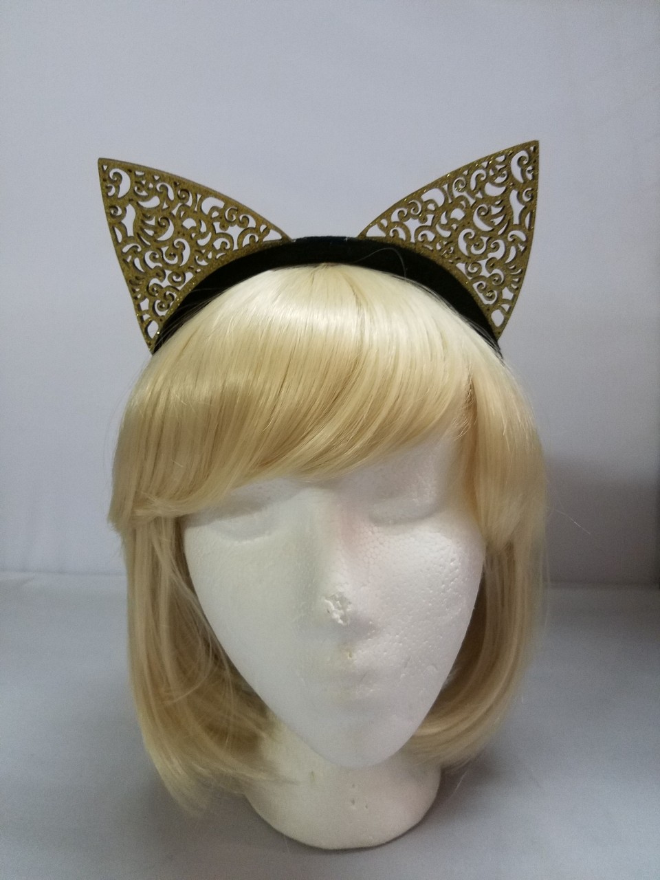 Gold Cat Ears Headpiece