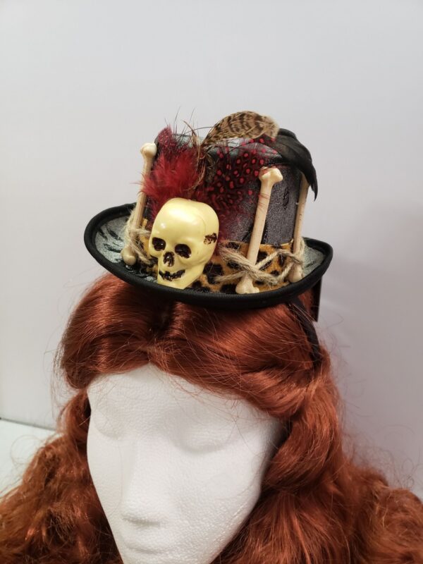 Voodoo Witch Doctor Mini Top Hat