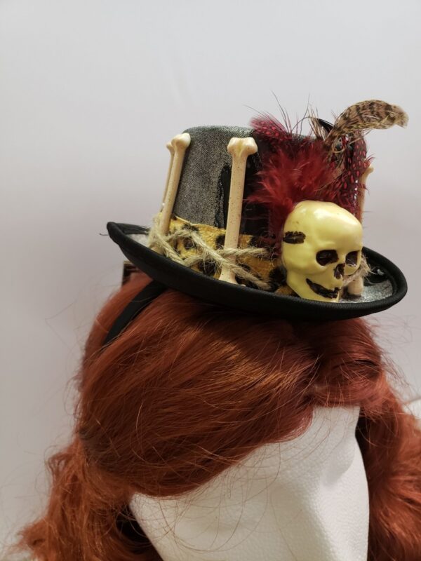 Voodoo Witch Doctor Mini Top Hat