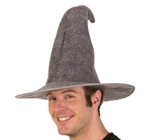 Grey Felt Wizard Hat