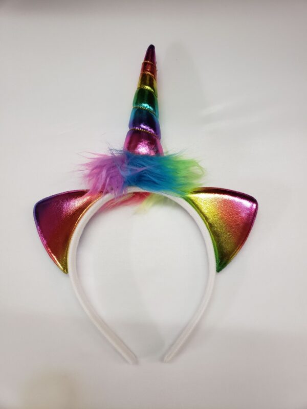 Rainbow Unicorn Horn on Headband