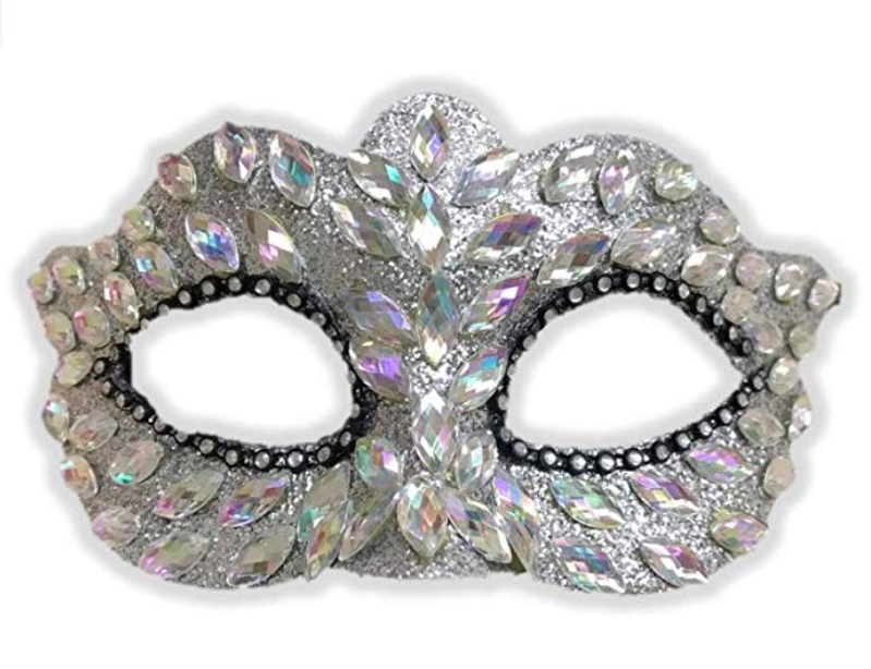 Silver Gem Masquerade Mask