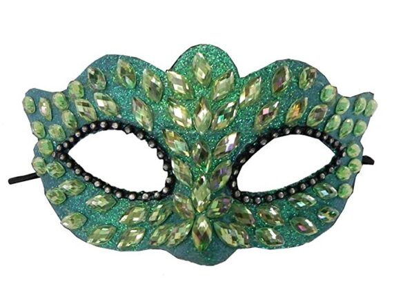 Turquoise Gem Masquerade Mask