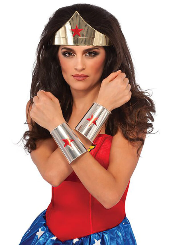 Deluxe Wonder Woman Metal Tiara and Cuffs Set