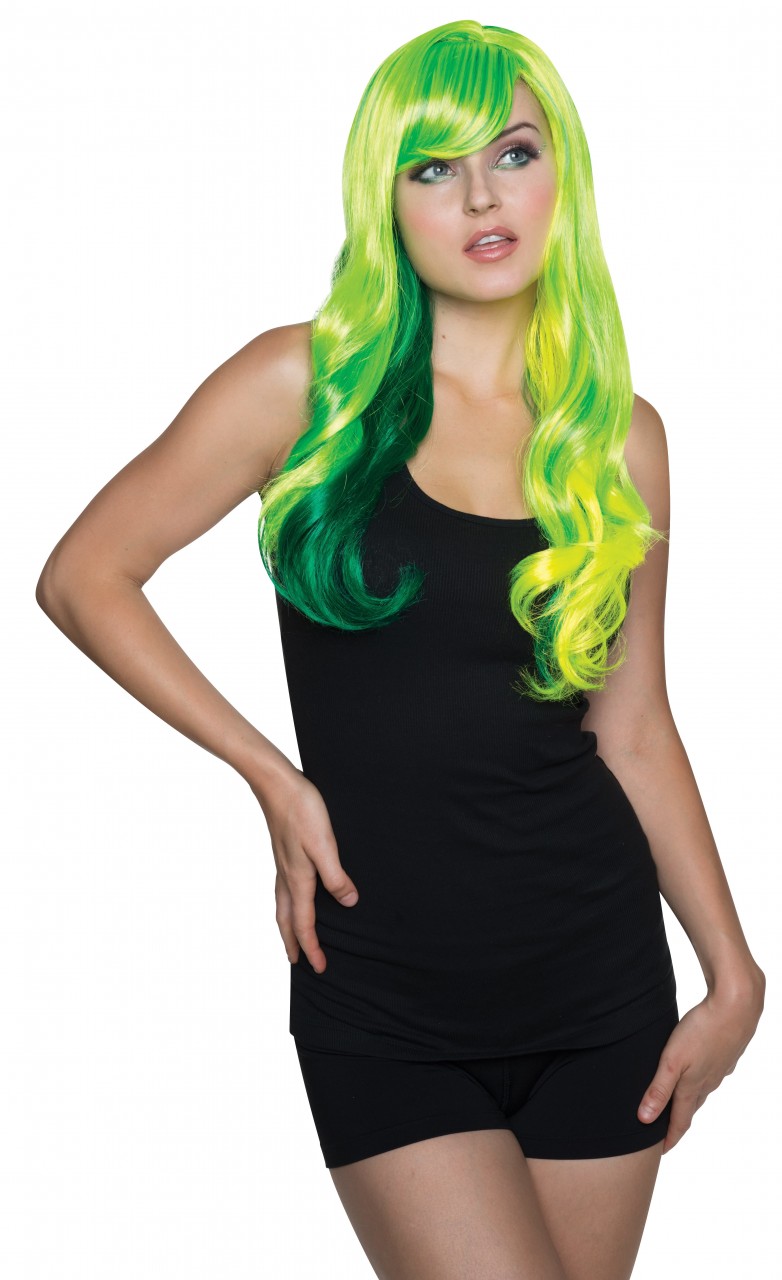 Fancy Wig Green/Yellow