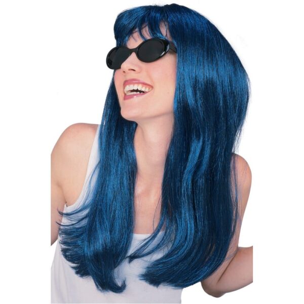 Glamour Wig Teal/Black