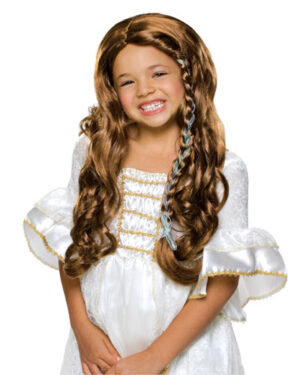 Glamorous Princess Child Wig Brown