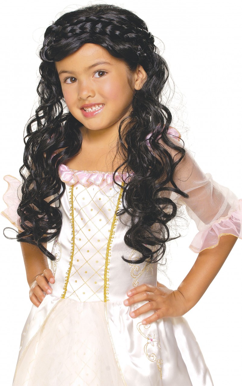 Enchanted Princess Child Wig Black