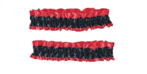 Red and Black Armband Garter Roarin 20's