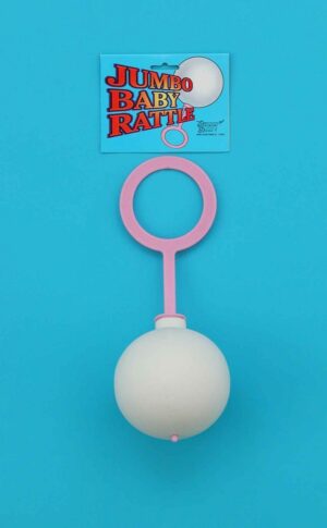 Jumbo Pink Baby Rattle