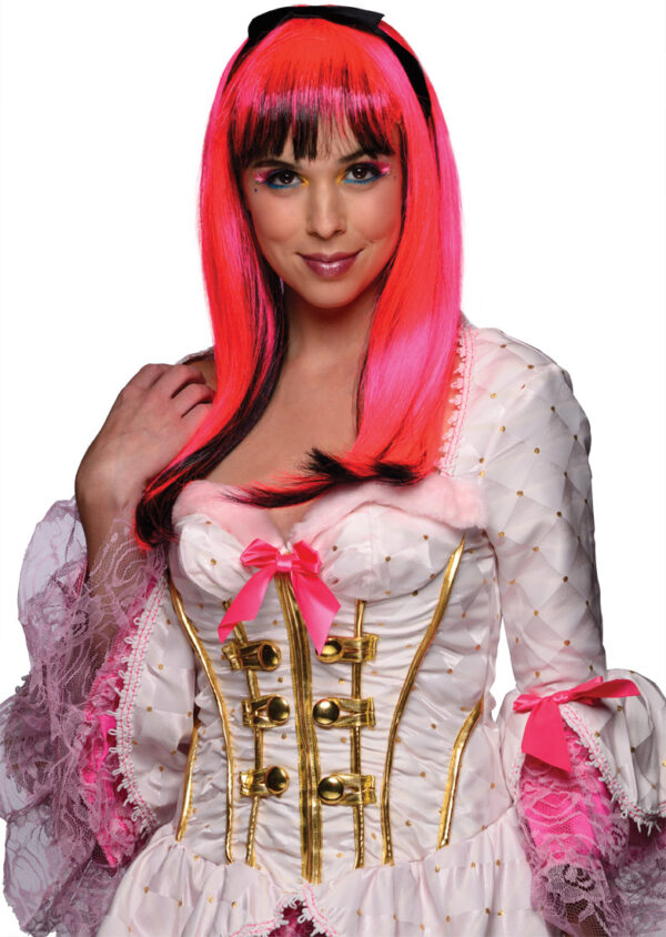 Neon Doll Pink Adult Wig