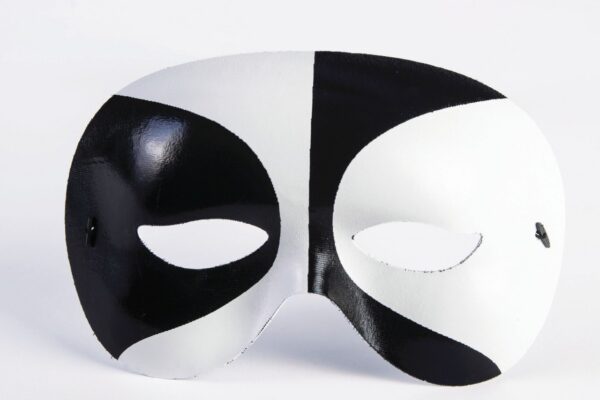 White and Black Voodoo Mask