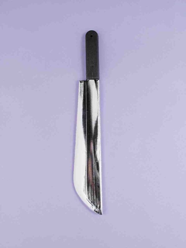 Plastic Silver Plated Machete Knife