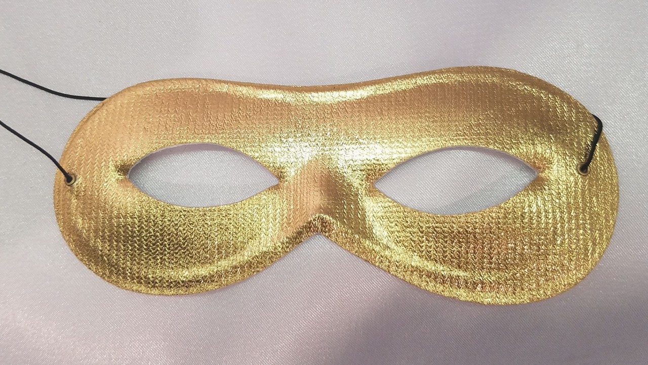 Gold Lamé Half Mask