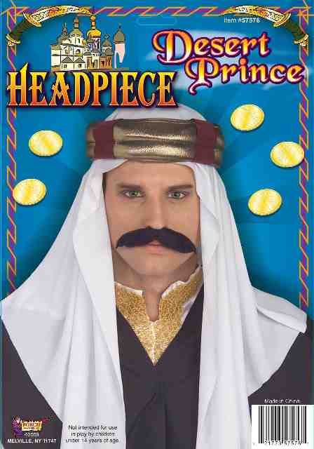 Arab Headpiece Adult Desert Prince
