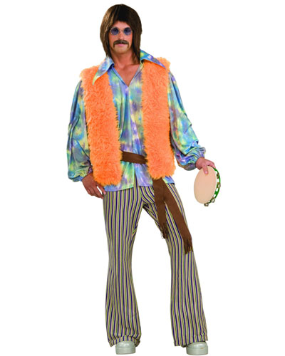 60's Singer Adult Hippie Costume