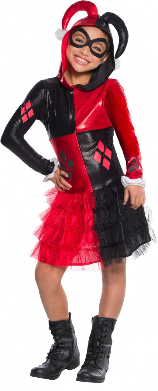 Harley Quinn Deluxe DC Comics Girls Costume - Screamers Costumes