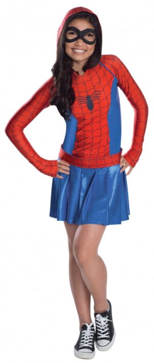 Spidergirl Deluxe Hoodie Girls Costume