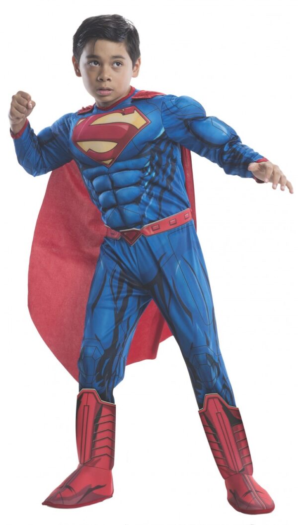 Photo Real Deluxe Muscle Chest Kids Superman Costume