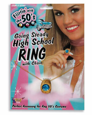 Going Steady High School Ring On Chain