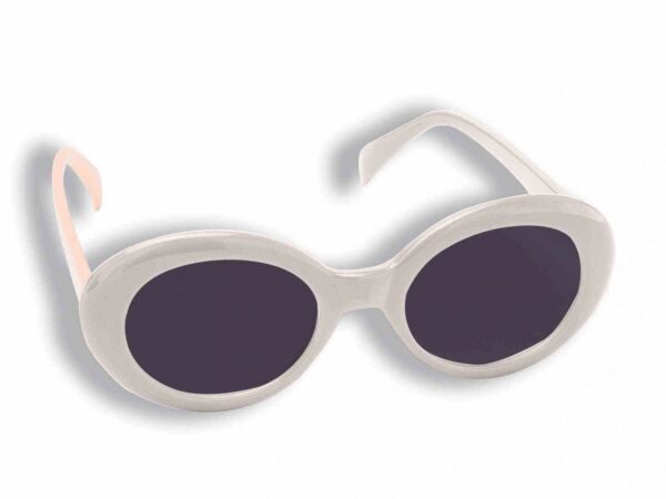 White Mod Glasses
