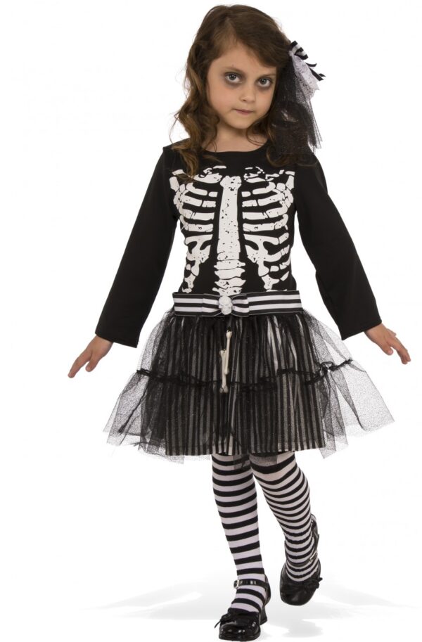 Little Skeleton Girls Costume